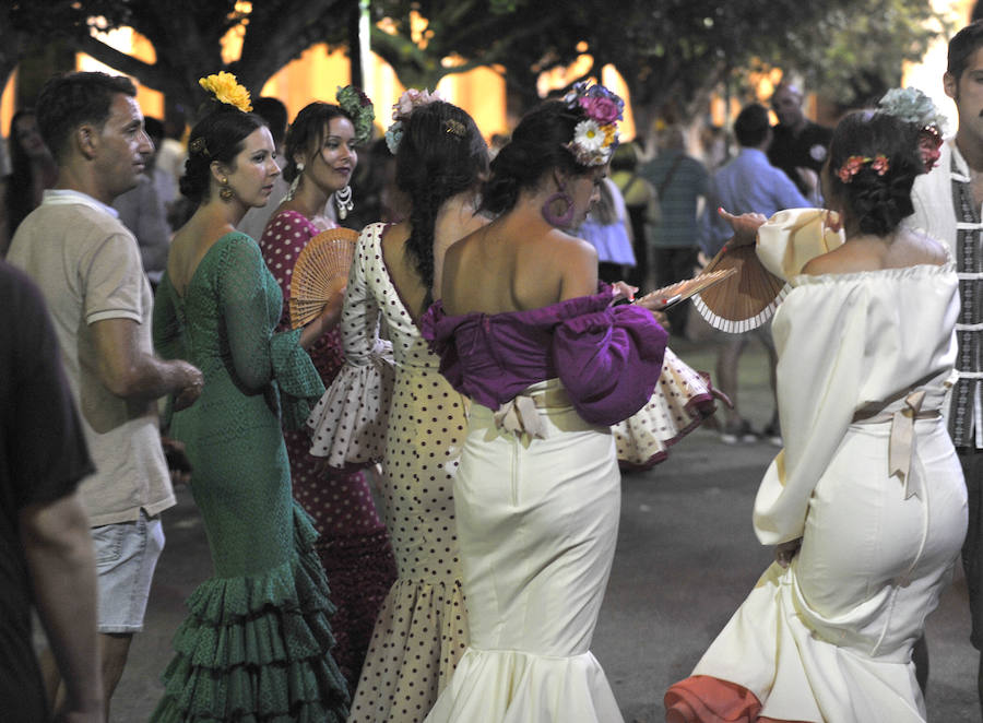 La segunda jornada de la Feria de Málaga en el real se vivió con intensidad en el Cortijo de Torres.