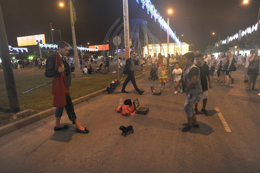 La segunda jornada de la Feria de Málaga en el real se vivió con intensidad en el Cortijo de Torres.