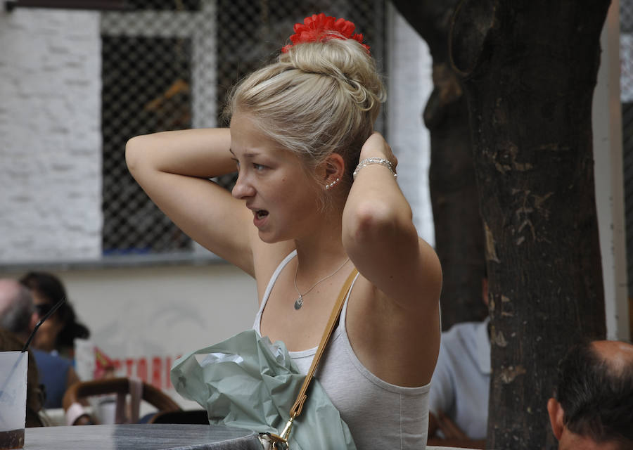 La Feria del Centro no cesa y numerosos grupos animan musicalmente las principales vías de la zona en este miércoles.