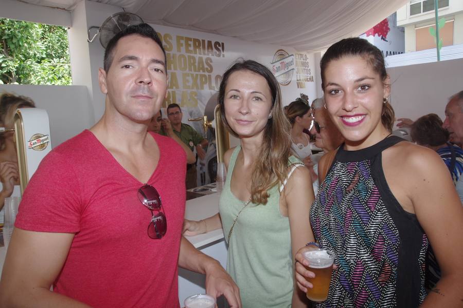 José García, Victoria Katachurian y Carmen Mira.