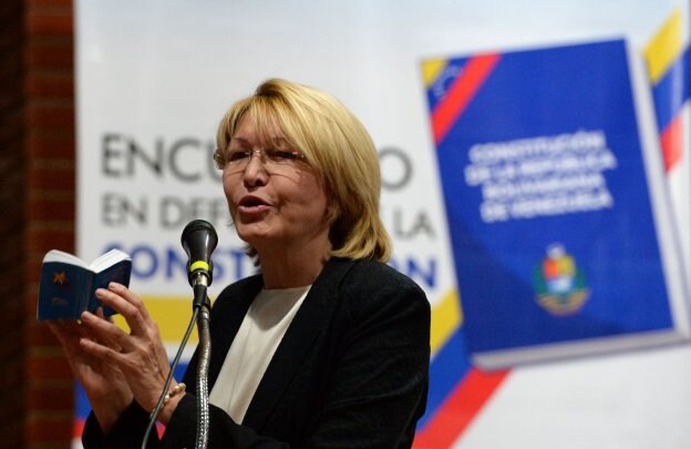 La exfiscal general, Luisa Ortega, en un acto en Venezuela a principios de agosto. :: Federico PARRA / afp