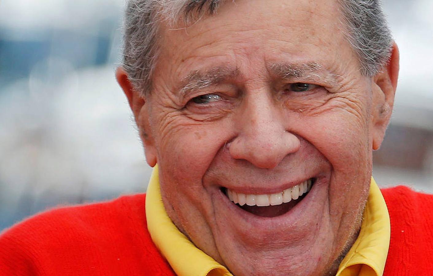 Jerry Lewis en una entrevista en el 66 Festival de Cine de Cannes en Cannes.