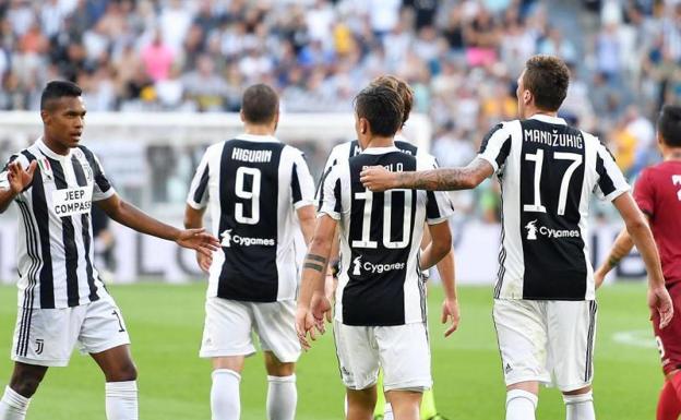 Los jugadores de la Juventus. 