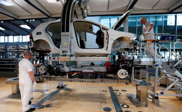 Taller de trabajo de Volkswagen en Alemania. 