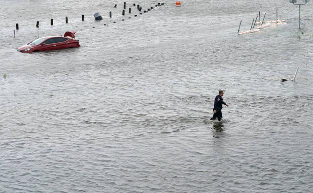 Consecuencias del huracán Harvey en Texas. 