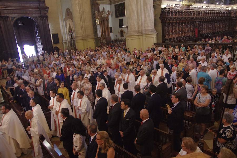 El cortejo partirá a las 19.30 horas de la Catedral, donde por la mañana el obispo ha presidido una misa y una ofrenda floral