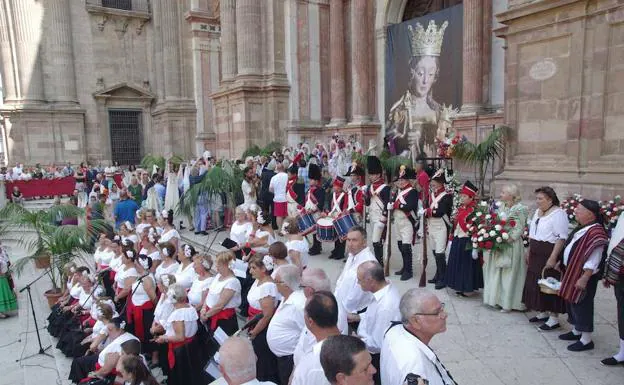 Uno de los actos de esta mañana en la Catedral. 