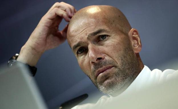 Zinedine Zidane, técnico del Real Madrid. 