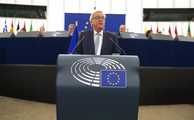 ¡Juncker en el Parlamento Europeo.