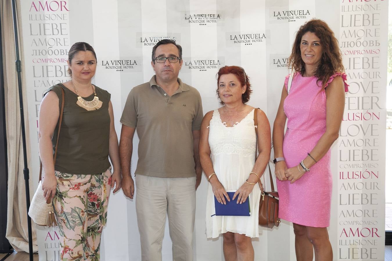 M. Ángeles González, José Antonio Arrebola, Francisca Ruiz y Arancha Loriente.