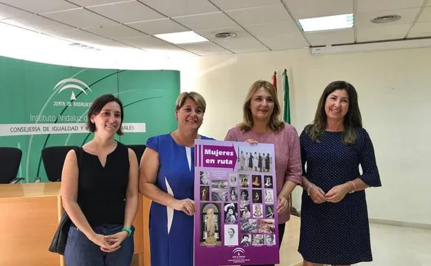 Mar Rubio, María del Carmen Moreno, Ana Isabel González y Monsalud Bautista