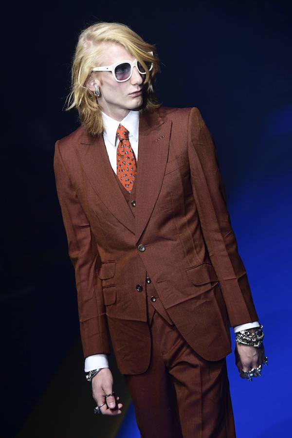 La firma italiana presenta su nueva colección Primavera-Verano durante la semana de la moda de Milán 