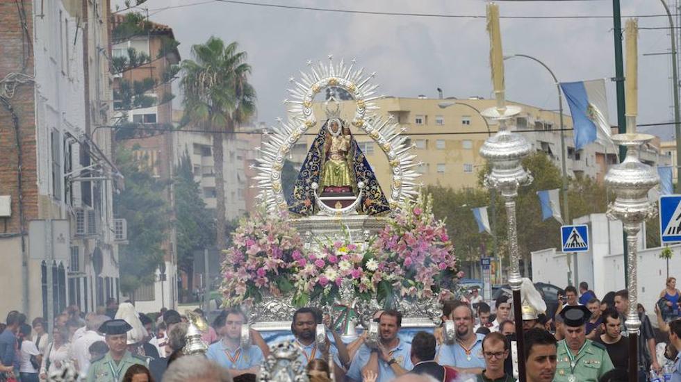 Foto de archivo de la salida de la Virgen de la Cabeza. 