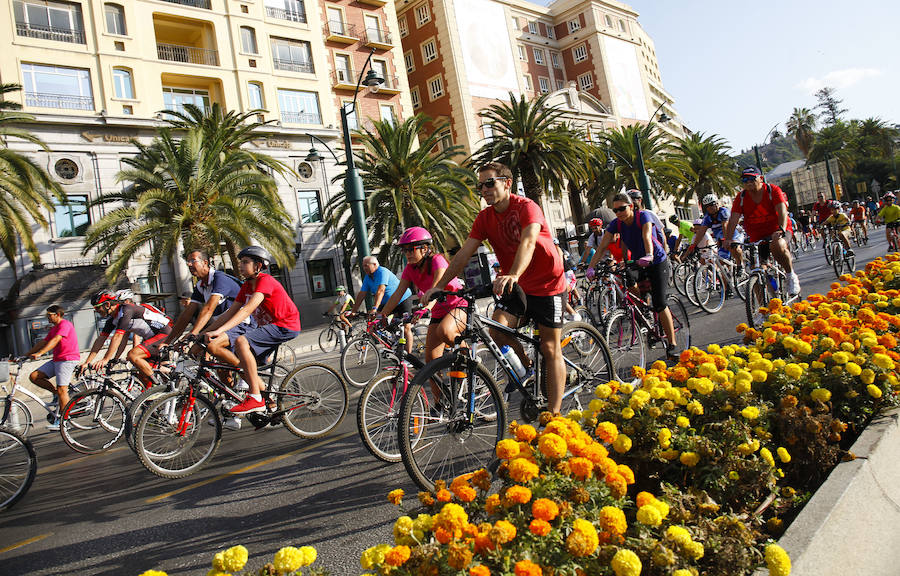 Más de 15.000 ciclistas han tomado esta mañana las calles de la ciudad en una actividad enmarcada en la Semana de la Movilida