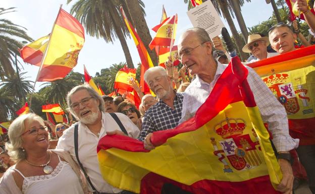 Porras y De la Torre en la concentración 