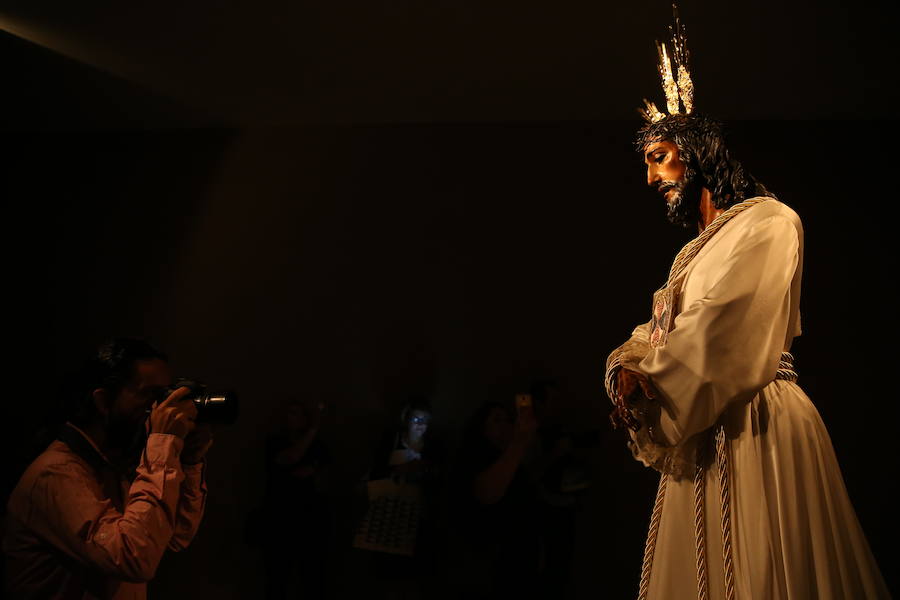 La imagen, tras ser restaurada por Miñarro, se puede visitar desde hoy hasta el miércoles en el Palacio Episcopal