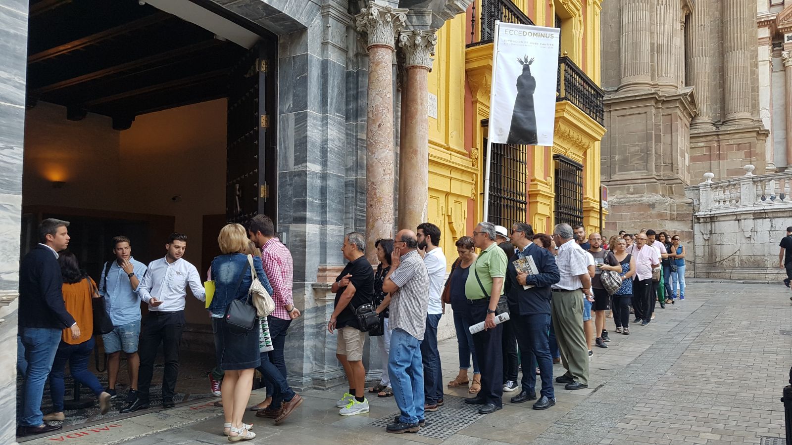 La imagen, tras ser restaurada por Miñarro, se puede visitar desde hoy hasta el miércoles en el Palacio Episcopal