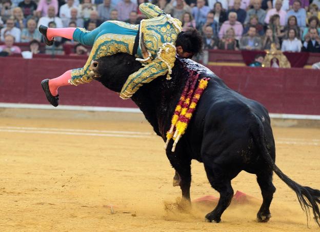 Cayetano Rivera, operado en la plaza de Zaragoza tras sufrir una cornada grave