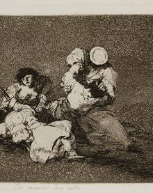 Imagen secundaria 2 - En la imagen superior, una de las series de la carpeta ‘Sueño y mentira de Franco’, de Picasso. A la izquierda, la exposición del Octubre Picassiano partirá de los grabados de Callot realizados en el siglo XVII. Al lado, 'Los desastres de la guerra’ de Goya.