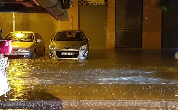 Imagen de balsas de agua de esta madrugada.