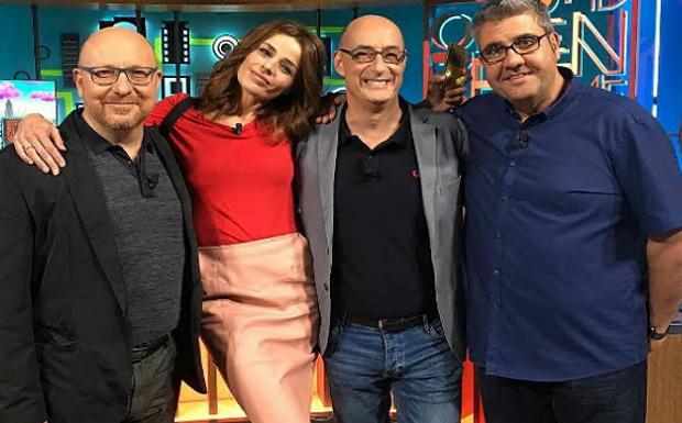 Inma del Moral en el reencuentro con sus compañeros en el programa de Dani & Flo