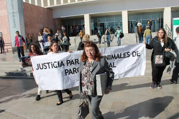 Carmen Marín, a su salida del juicio penal celebrado en noviembre. :: a. g.