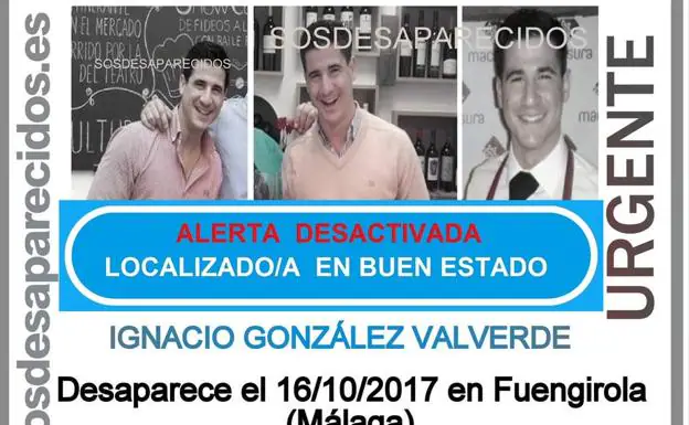 Encuentran a Ignacio González Valverde, el joven cordobés desaparecido en Fuengirola