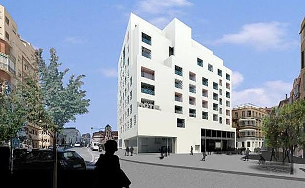 Recreación del hotel.