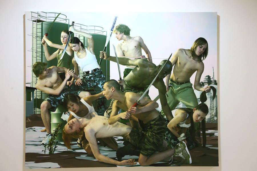 Las piezas de la muestra