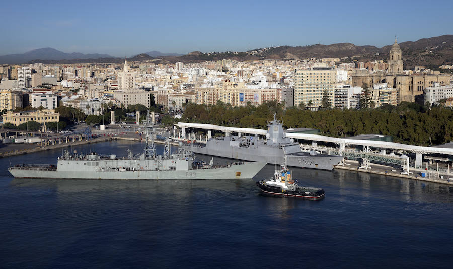 Se trata del mayor buque de guerra construido en España, con 231 metros de eslora y 32 de manga