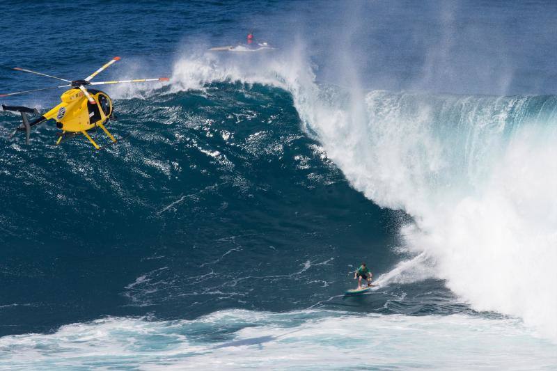 La playa de Supertubos en Penicha acoge el campeonato Rip Curl Pro Portugal, que es parte de la Liga Mundial de Surf (WSL).