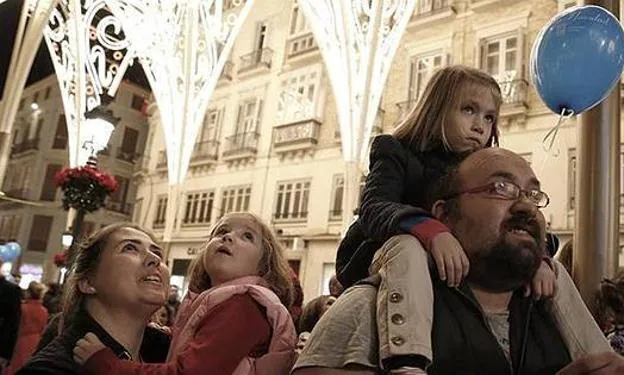 Estos serán los horarios de los espectáculos de las luces de Navidad de calle Larios 2017