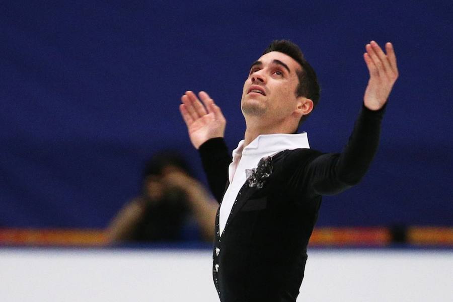 El español Javier Fernández tercero en Pekín con una interpretación de 'Tiempos Modernos', de Charles Chaplin. 