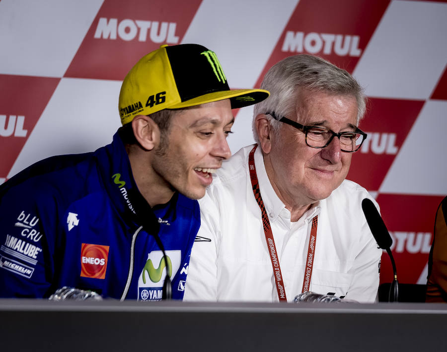 El piloto italiano de MotoGP Valentino Rossi.