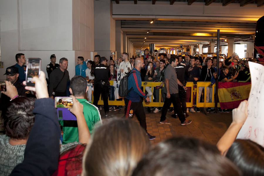 La selección española ya se encuentra en Málaga para disputar este sábado el partido amistoso ante Costa Rica en La Rosaleda.