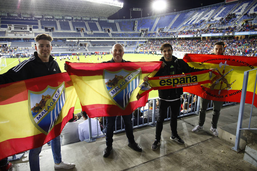 Unas 19.000 personas acudieron a La Rosaleda a presenciar el entrenamiento de la selección española de fútbol.