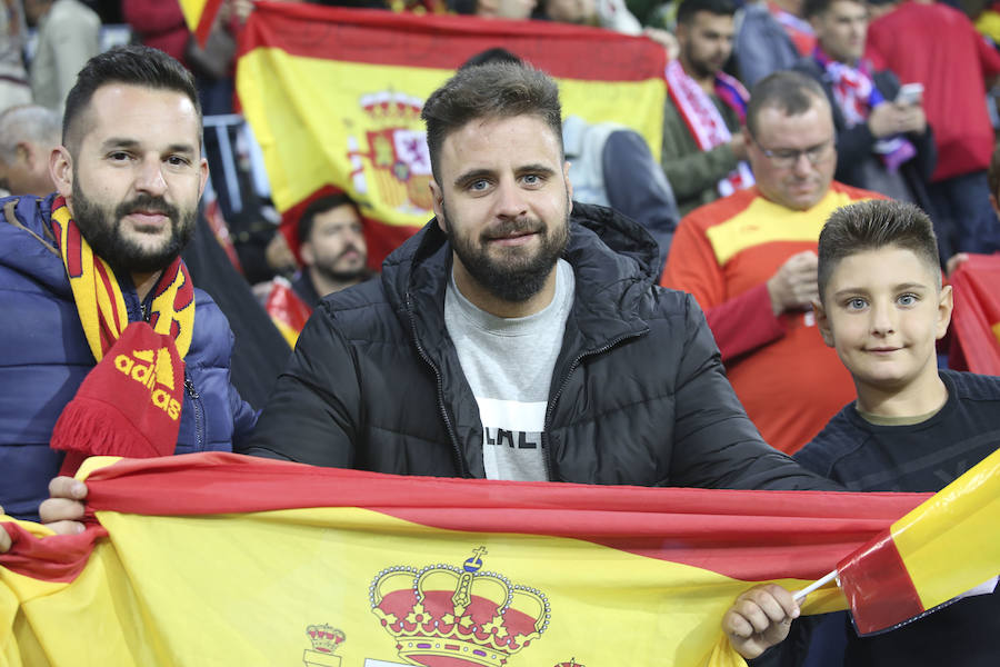 La Rosaleda colgó el cartel de "completo" en el partido amistoso que enfrentó a España ante Costa Rica en Málaga.