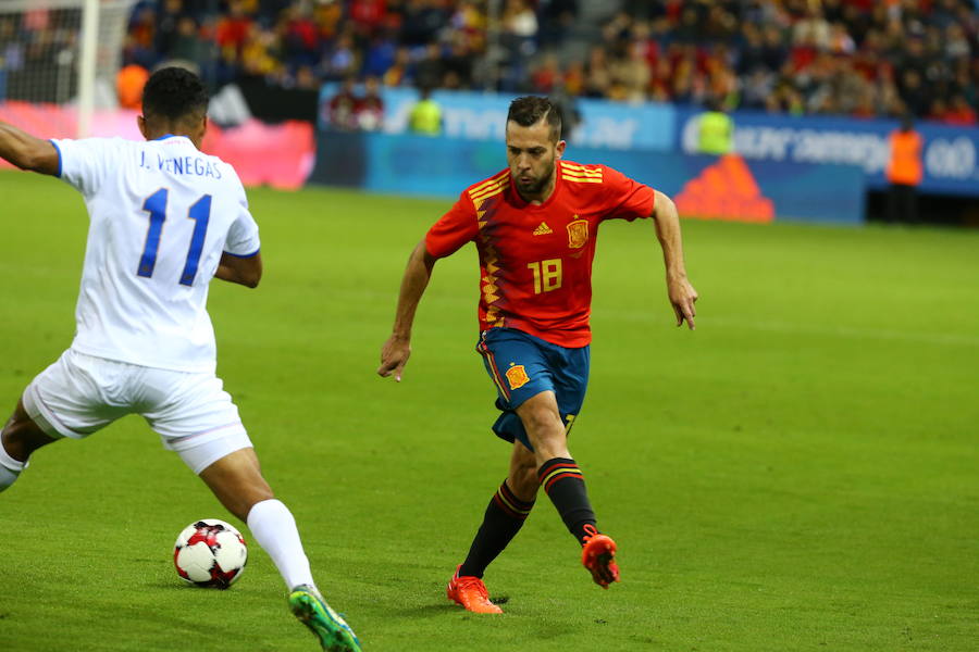 España golea a Costa Rica en La Rosaleda en el amistoso para preparar el Mundial 2018.