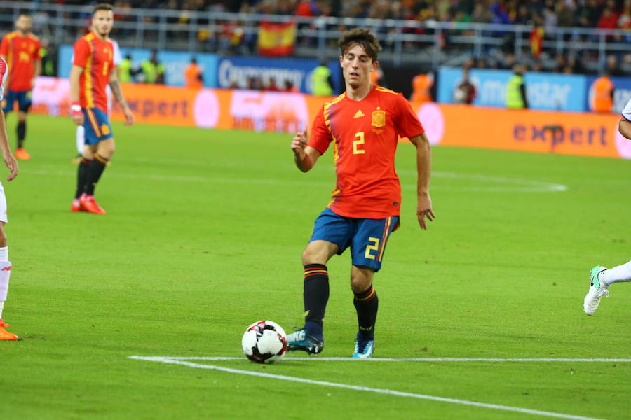 España golea a Costa Rica en La Rosaleda en el amistoso para preparar el Mundial 2018.