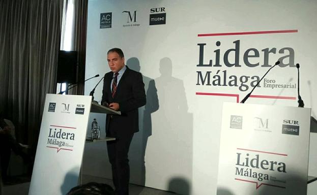 Elías Bendodo, en el Foro Lidera Málaga.