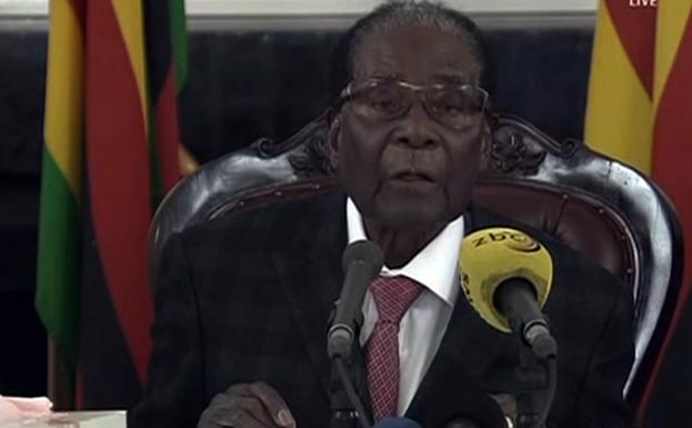 El todavía presidente de Zimbabue, Robert Mugabe.