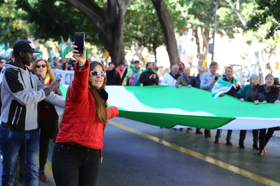 Fotos de la manifestación por el 40 aniversario de la muerte de Manuel José García Caparrós en Málaga