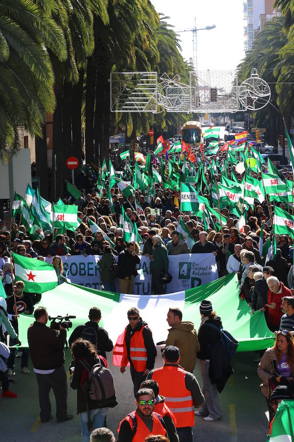 Fotos de la manifestación por el 40 aniversario de la muerte de Manuel José García Caparrós en Málaga