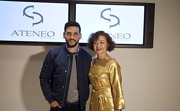 Fran Perea y Victoria Abón, ayer. 