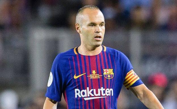 Andrés Iniesta, capitán del Barcelona. 