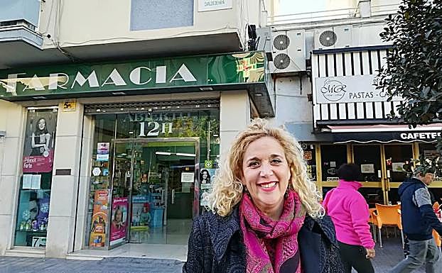 Ramos, en la avenida de Carlos Haya, ayer.