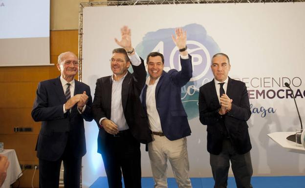 El PP saca pecho de sus 40 años en Málaga
