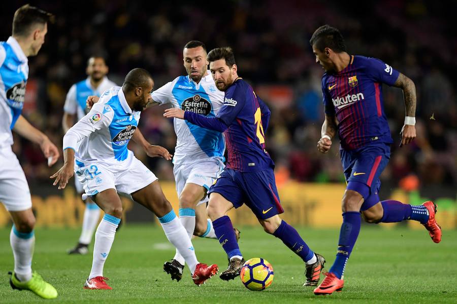 El conjunto azulgrana se deshizo con facilidad del cuadro gallego con la mirada puesta en el clásico de la próxima jornada.