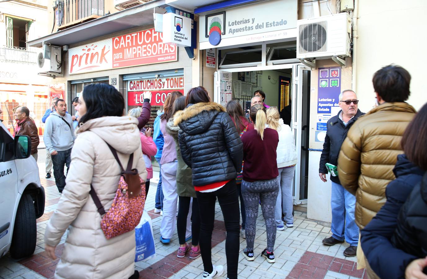 Administración de calle Mármoles donde ha caído el Gordo.