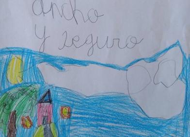 Imagen secundaria 1 - Dibujo de Aron, de 10 años. Carta de Cris, de 6 años. El dibujo de Héctor, de 6 años.